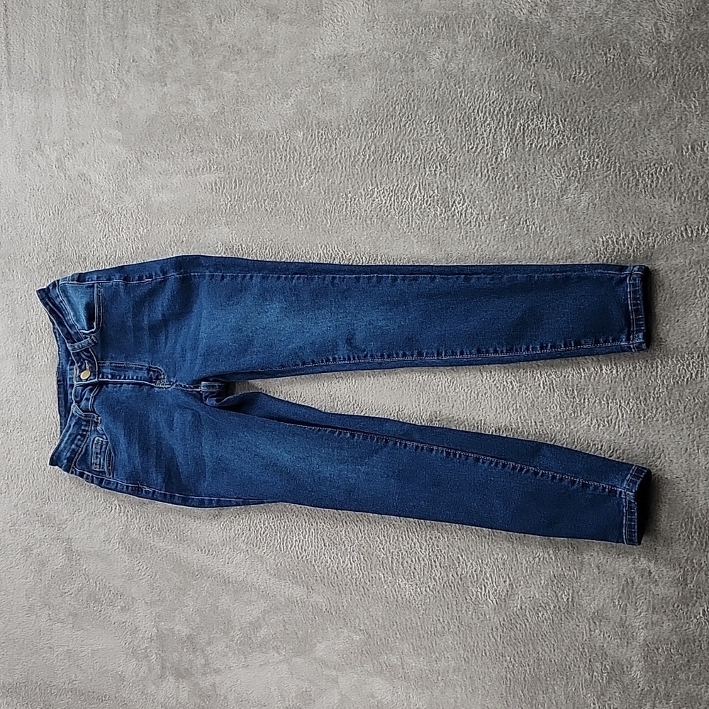 Shein Jeans Womens Size 4 Blue Denim Shinny Cropped